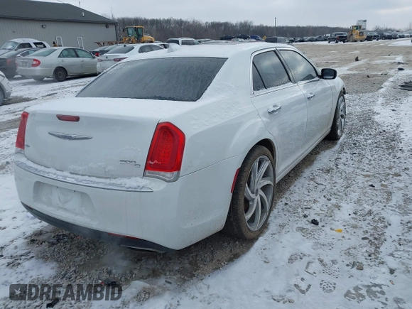 2017 Chrysler 300 with VIN 2C3CCAKG9HH665088, listed as a IAAI auction lot 41380515 with 91,760 mi miles. Bid and sale history available at carsss.com. Image 4.