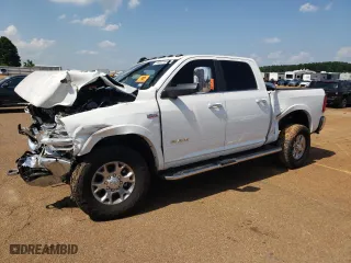 2022 Ram 2500 Laramie with VIN 3C6UR5FJ3NG219405, listed as a Copart auction lot 60225984 with 9,213 mi miles and Salvage Title. Bid and sale history available at carsss.com. Image 1.