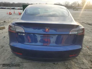 2022 Tesla Model 3 with VIN 5YJ3E1EA2NF192083, listed as a Copart auction lot 43633985 with 0 mi miles and Salvage Title. Bid and sale history available at carsss.com. Image 6.