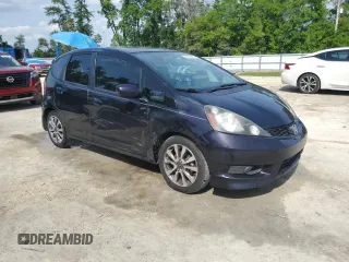 2013 Honda Fit Sport with VIN JHMGE8H57DC004712, listed as a Copart auction lot 51426885 with 203,217 mi miles and Salvage Title. Bid and sale history available at carsss.com. Image 4.