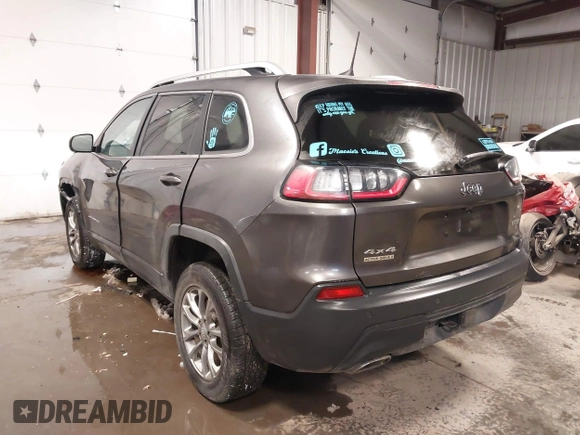 2019 Jeep Cherokee Latitude Plus with VIN 1C4PJMLX1KD272810, listed as a IAAI auction lot 41489966 with 97,192 mi miles and . Bid and sale history available at DreamBid. Image 3.