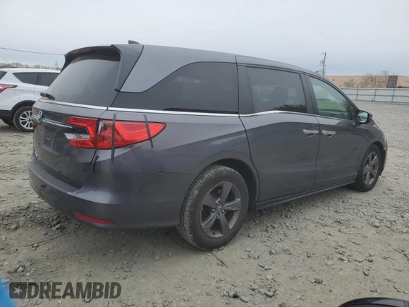 2021 Honda Odyssey EX z VIN 5FNRL6H5XMB011886, wystawiony jako Copart lot #52712135 z przebiegiem Nie podano mil oraz Szkoda całkowita • Salvage title. Historia ofert i sprzedaży dostępna na DreamBid. Obrazek 3.