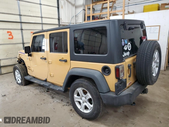 2014 Jeep Wrangler Unlimited Sport with VIN 1C4BJWDG4EL159271, listed as a Copart auction lot 51794505 with 151,920 mi miles and Salvage Title. Bid and sale history available at carsss.com. Image 2.