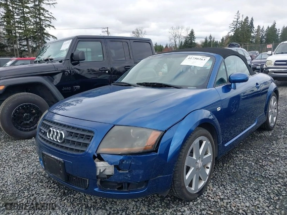 2003 Audi TT with VIN TRUUT28N631008449, listed as a IAAI auction lot 41750263 with 86,563 mi miles. Bid and sale history available at carsss.com. Image 6.