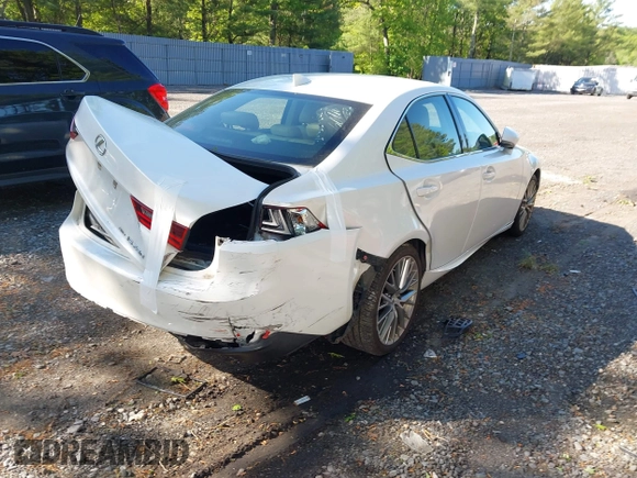 2014 Lexus IS 250 with VIN JTHCF1D24E5005384, listed as a IAAI auction lot 42280119 with 210,221 mi miles and . Bid and sale history available at DreamBid. Image 4.
