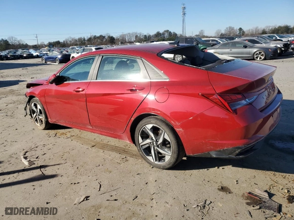 2023 Hyundai Elantra Limited with VIN KMHLP4AG2PU376497, listed as a Copart auction lot 85724184 with 38,876 mi miles and Salvage Title. Bid and sale history available at carsss.com. Image 2.