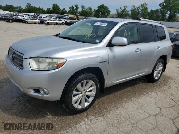 2009 Toyota Highlander Limited with VIN JTEEW44A292030600, listed as a Copart auction lot 56740284 with Not provided miles and Salvage title. Bid and sale history available at DreamBid. Image 1.