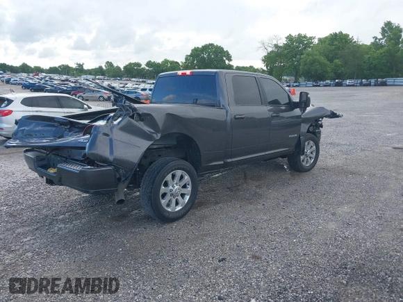2023 Ram 2500 Big Horn with VIN 3C6UR5DL5PG628593, listed as a IAAI auction lot 42361042 with 38,821 mi miles and . Bid and sale history available at DreamBid. Image 4.
