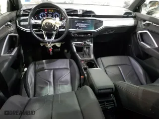 2022 Audi Q3 Premium with VIN WA1AUCF33N1002302, listed as a Copart auction lot 51973985 with 49,886 mi miles and Salvage Title. Bid and sale history available at carsss.com. Image 8.