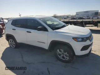 2025 Jeep Compass Sport with VIN 3C4NJDAN0ST534688, listed as a Copart auction lot 48355235 with 528 mi miles and Salvage title. Bid and sale history available at DreamBid. Image 4.