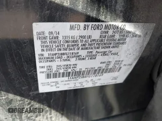 2015 Ford Taurus Limited с VIN 1FAHP2J88FG118169, выставлен на аукционе IAAI как лот 42531731 с пробегом 194 736 миль миль и . История ставок и продаж доступна на DreamBid. Изображение 9.