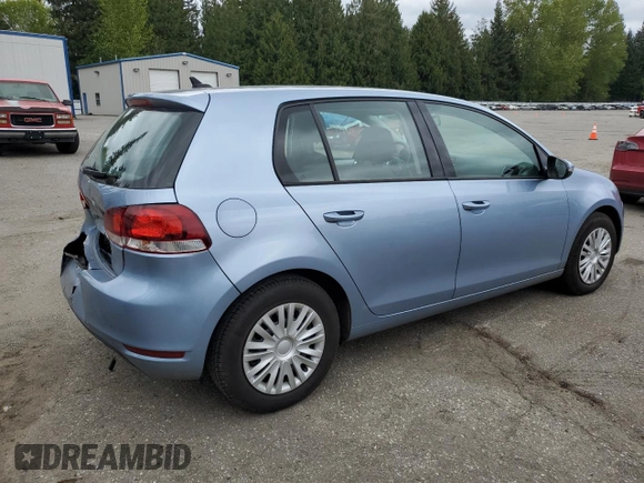 2012 Volkswagen Golf with VIN WVWDB7AJ6CW015289, listed as a Copart auction lot 54729685 with 77,008 mi miles and Salvage Title. Bid and sale history available at DreamBid. Image 3.
