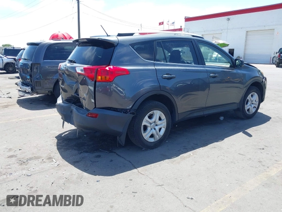 2015 Toyota RAV4 LE with VIN JTMBFREV5FD166614, listed as a IAAI auction lot 42426187 with 110,450 mi miles and . Bid and sale history available at DreamBid. Image 4.