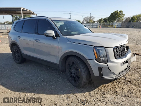 2022 Kia Telluride EX with VIN 5XYP3DHC3NG279196, listed as a Copart auction lot 52109395 with 35,252 mi miles and Salvage Title. Bid and sale history available at carsss.com. Image 4.