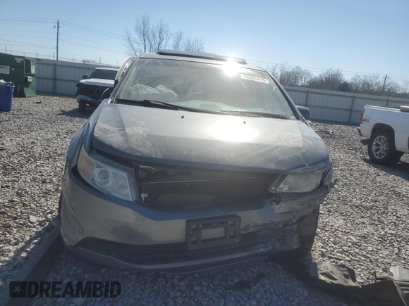 2013 Honda Odyssey EX-L with VIN 5FNRL5H6XDB015049, listed as a Copart auction lot 48691415 with 150,480 mi miles and Salvage Title. Bid and sale history available at DreamBid. Image 5.