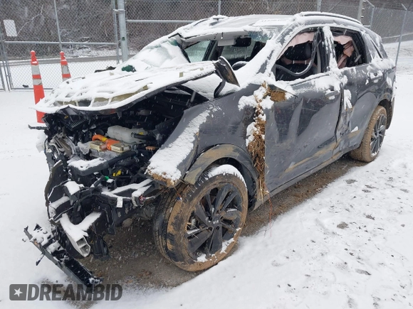 2019 Kia Niro EX with VIN KNDCC3LC3K5257882, listed as a IAAI auction lot 41550466 with 1 mi miles. Bid and sale history available at carsss.com. Image 2.