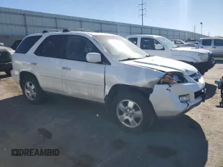 2005 Acura MDX with VIN 2HNYD18265H530327, listed as a Copart auction lot 89023665 with 207,147 mi miles and Salvage Title. Bid and sale history available at carsss.com. Image 4.
