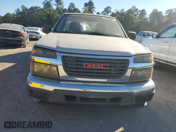 2006 GMC Canyon Work Truck with VIN 1GTCS148368195230, listed as a Copart auction lot 76758304 with 324,723 mi miles and Clean Title. Bid and sale history available at carsss.com. Image 5.