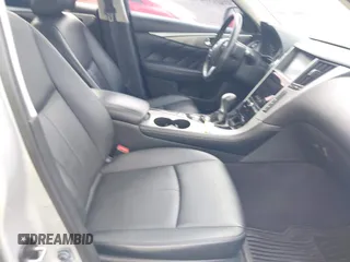 2015 Infiniti Q50 Sport with VIN JN1BV7AR1FM396590, listed as a IAAI auction lot 42687130 with 104,265 mi miles and . Bid and sale history available at DreamBid. Image 5.
