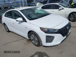 2017 Hyundai Ioniq Blue with VIN KMHC65LCXHU050189, listed as a IAAI auction lot 41761768 with 117,688 mi miles and . Bid and sale history available at DreamBid. Image 1.