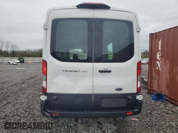 2019 Ford Transit with VIN 1FTYR2CM0KKB55948, listed as a Copart auction lot 50158005 with 158,060 mi miles and Clean Title. Bid and sale history available at carsss.com. Image 6.