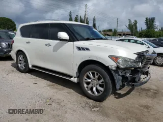 2013 Infiniti QX56 with VIN JN8AZ2NE5D9042020, listed as a Copart auction lot 69930274 with 194,258 mi miles and Salvage Title. Bid and sale history available at carsss.com. Image 4.