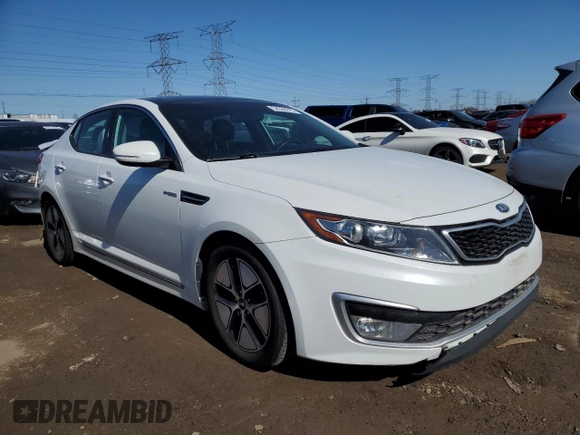 2013 Kia Optima Hybrid EX with VIN KNAGM4AD2D5038590, listed as a Copart auction lot 52335915 with Not Provided miles and Salvage Title. Bid and sale history available at carsss.com. Image 4.