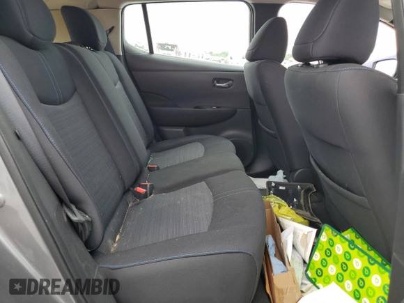 2018 Nissan LEAF SV with VIN 1N4AZ1CP9JC308525, listed as a Copart auction lot 54156725 with 4,596 mi miles and Salvage title. Bid and sale history available at DreamBid. Image 10.