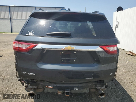 2019 Chevrolet Traverse LT Cloth with VIN 1GNERGKW5KJ300739, listed as a Copart auction lot 59311695 with 91,741 mi miles and Salvage title. Bid and sale history available at DreamBid. Image 6.
