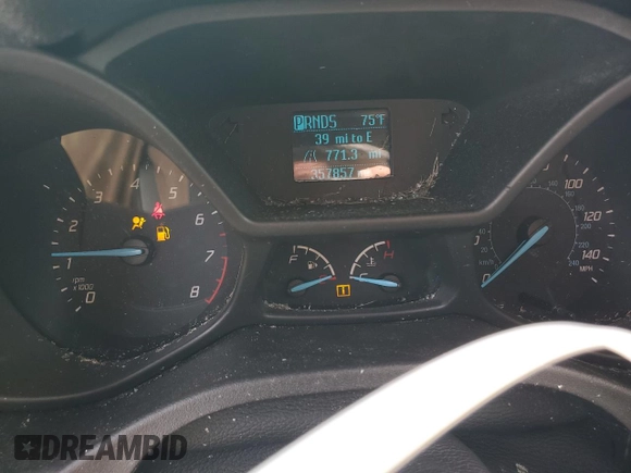 2016 Ford Transit Connect XL with VIN NM0LS6E75G1235009, listed as a Copart auction lot 58691865 with 357,857 mi miles and Salvage title. Bid and sale history available at DreamBid. Image 9.