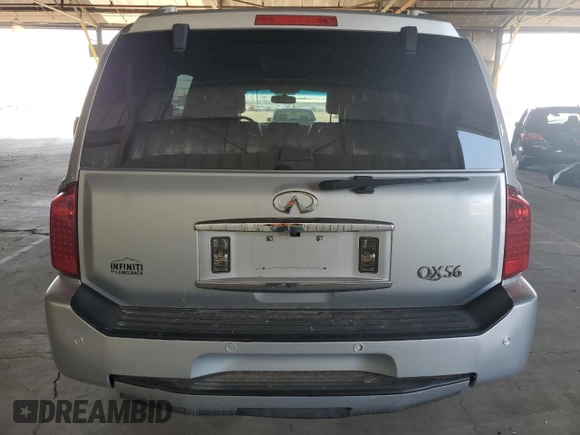 2007 Infiniti QX56 with VIN 5N3AA08A17N800403, listed as a Copart auction lot 69487054 with 107,007 mi miles and Salvage Title. Bid and sale history available at carsss.com. Image 6.