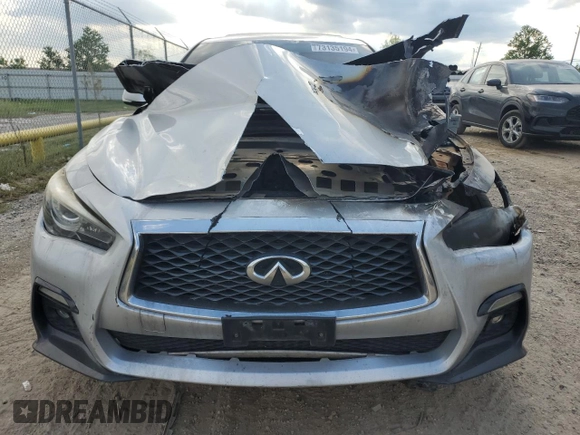 2018 Infiniti Q50 Luxe with VIN JN1EV7AP4JM361577, listed as a Copart auction lot 73135194 with Not provided miles and Non repairable. Bid and sale history available at DreamBid. Image 5.