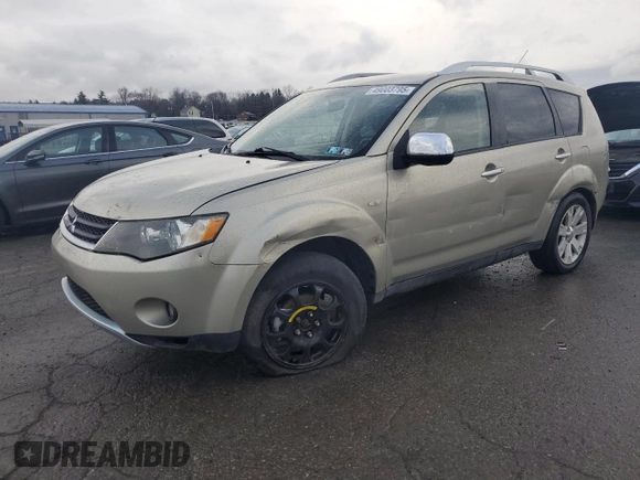 2007 Mitsubishi Outlander XLS with VIN JA4MT41XX7Z021580, listed as a Copart auction lot 49003795 with 88,244 mi miles and Salvage Title. Bid and sale history available at carsss.com. Image 1.
