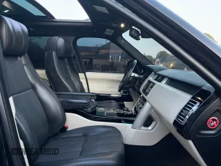 2014 Land Rover Range Rover Supercharged with VIN SALGS2TF6EA155229, listed as a Copart auction lot 41546345 with 95,369 mi miles and Salvage title. Bid and sale history available at DreamBid. Image 5.