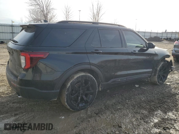 2023 Ford Explorer ST-Line z VIN 1FMSK8KH7PGA50671, wystawiony jako Copart lot #48510865 z przebiegiem 33 367 mil mil oraz Szkoda całkowita • Salvage title. Historia ofert i sprzedaży dostępna na DreamBid. Obrazek 3.