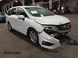 2020 Honda Odyssey EX-L with VIN 5FNRL6H73LB050156, listed as a IAAI auction lot 41567868 with 51,895 mi miles. Bid and sale history available at carsss.com. Image 1.