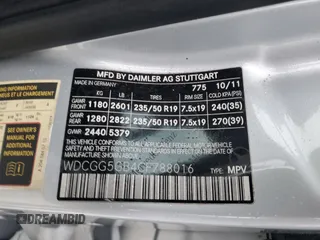 2012 Mercedes-Benz GLK 350 with VIN WDCGG5GB4CF788016, listed as a Copart auction lot 55034315 with 163,142 mi miles and Salvage Title. Bid and sale history available at DreamBid. Image 14.