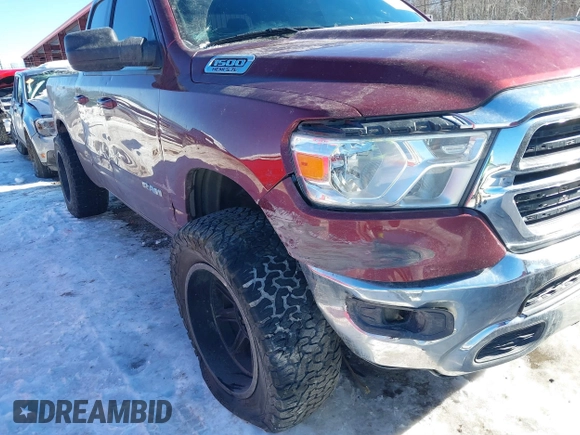 2021 Ram 1500 Big Horn с VIN 1C6SRFBT5MN760207, выставлен на аукционе IAAI как лот 41326935 с пробегом 58 667 миль миль и . История ставок и продаж доступна на DreamBid. Изображение 6.