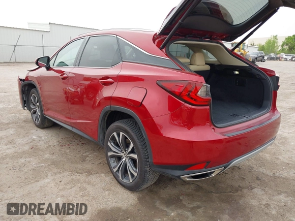 2022 Lexus RX 350 with VIN JTJHZMDAXN2058225, listed as a IAAI auction lot 42059802 with 63,407 mi miles and . Bid and sale history available at DreamBid. Image 3.