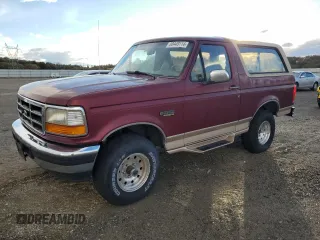 1996 Ford Bronco XL with VIN 1FMEU15N6TLA03097, listed as a Copart auction lot 80449114 with 289,345 mi miles and Clean Title. Bid and sale history available at carsss.com. Image 1.