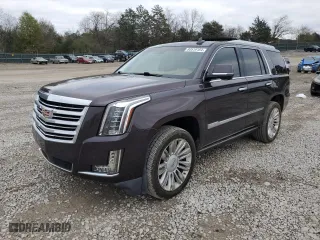 2015 Cadillac Escalade Platinum with VIN 1GYS4PKJ3FR743570, listed as a Copart auction lot 80519184 with 131,932 mi miles and Salvage Title. Bid and sale history available at carsss.com. Image 1.