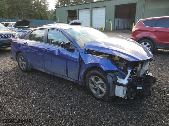2021 Hyundai Elantra SE with VIN 5NPLL4AG3MH041514, listed as a Copart auction lot 75541444 with 0 mi miles and Salvage Title. Bid and sale history available at carsss.com. Image 4.