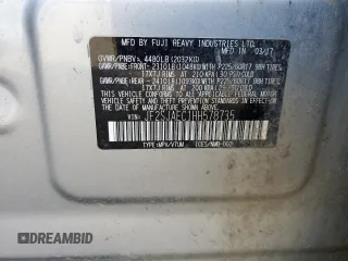 2017 Subaru Forester Premium with VIN JF2SJAEC1HH578735, listed as a Copart auction lot 48576785 with 112,539 mi miles and Salvage Title. Bid and sale history available at carsss.com. Image 12.