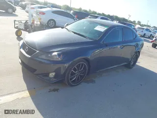 2007 Lexus IS 250 with VIN JTHBK262772053587, listed as a IAAI auction lot 41959100 with 165,748 mi miles. Bid and sale history available at carsss.com. Image 2.