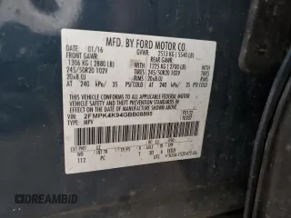 2016 Ford Edge Titanium with VIN 2FMPK4K94GBB08895, listed as a Copart auction lot 83785604 with 152,684 mi miles and Non Repairable. Bid and sale history available at DreamBid. Image 13.