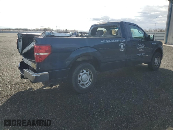 2013 Ford F-150 XL with VIN 1FTNF1CF0DKE06901, listed as a Copart auction lot 47485325 with 295,340 mi miles and Salvage Title. Bid and sale history available at carsss.com. Image 3.
