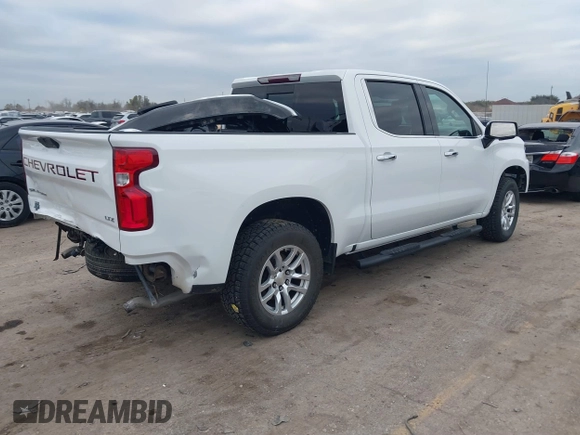 2021 Chevrolet Silverado 1500 LTZ with VIN 3GCUYGED3MG141869, listed as a IAAI auction lot 41233782 with 59,753 mi miles and . Bid and sale history available at DreamBid. Image 4.