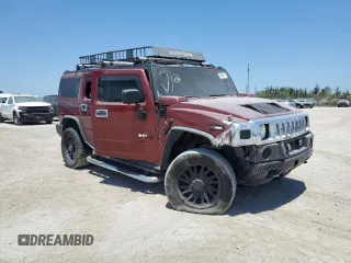 2005 Hummer H2 SUV with VIN 5GRGN23U25H109190, listed as a Copart auction lot 49460795 with 191,199 mi miles and Salvage Title. Bid and sale history available at carsss.com. Image 4.