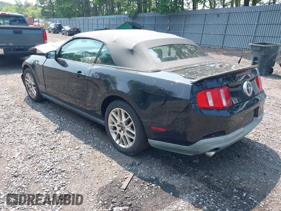 2012 Ford Mustang V6 with VIN 1ZVBP8EM9C5220207, listed as a IAAI auction lot 42484243 with 93,037 mi miles and . Bid and sale history available at DreamBid. Image 3.