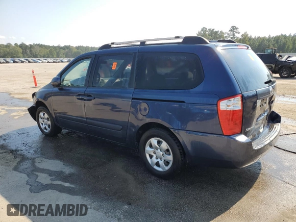 2007 Kia Sedona EX with VIN KNDMB233176180920, listed as a Copart auction lot 75413334 with Not Provided miles and Salvage Title. Bid and sale history available at carsss.com. Image 2.